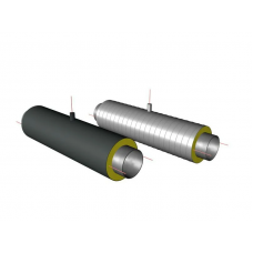 Элементы трубопроводов ППУ ПЭ с выводом кабеля тип 1 09Г2С 32х3х125х2,5х44х1000 мм ГОСТ 8732-78