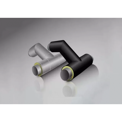 Тройниковое ответвление стальное ППУ ПЭ тип 1 Ст20 57х3,5х45х3х1200х730 мм ГОСТ 8732-78