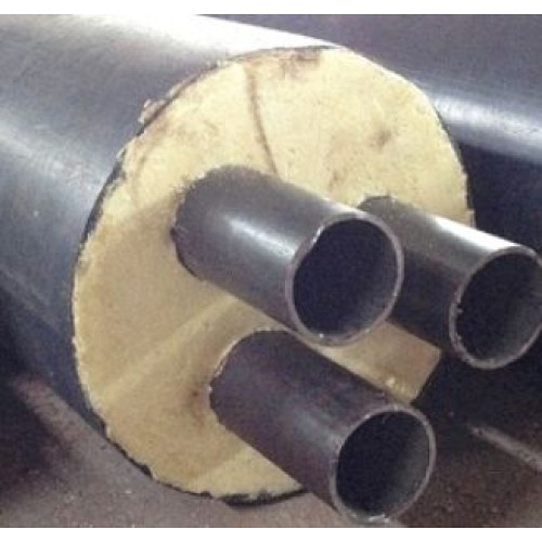 Труба в ППУ изоляции Твин в полиэтиленовой оболочке Ст10 273х7,0х560х7х50 мм ГОСТ 10704-91