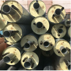 Труба в ППУ изоляции со спутником в полиэтиленовой оболочке тип 2 09Г2С Ду32 108х4 мм ГОСТ 10704-91